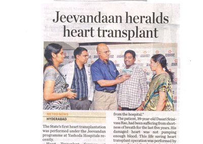 Dr Gokhale & Team @ Yashoda Perform First Heart Transplant in Telangana State