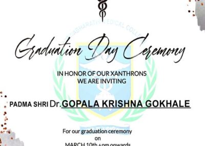 Dr Gokhale Graces Vishwa Bharati Medical College Graduation Day as Chief Guest