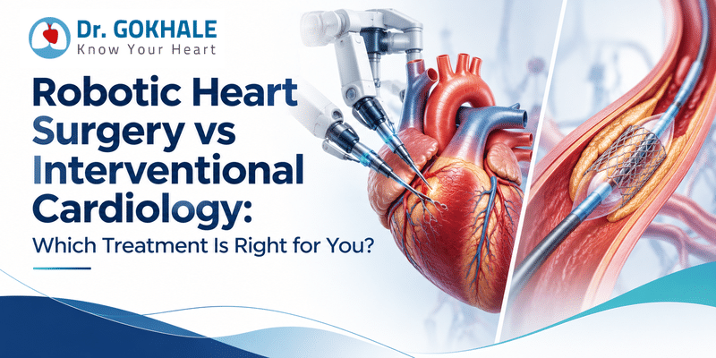 Robotic heart surgery vs interventional cardiology treatment comparison